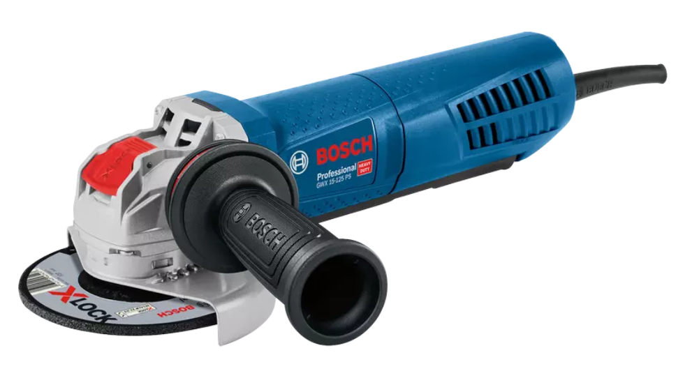 BOSCH ANGLE GRINDER WITH X-LOCK GWX 15-125 PS