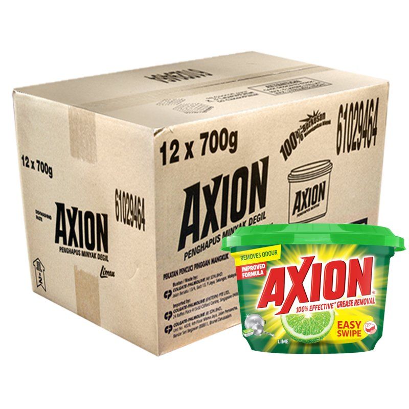 AXION PES PENCUCI PINGGAN LIMAU/LEMON 700G [LOOSE] / 12 X 700G[CARTON]