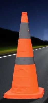 EXPOSE Emergency Cone Folding Cone ABS Reflective Road Safety Cone