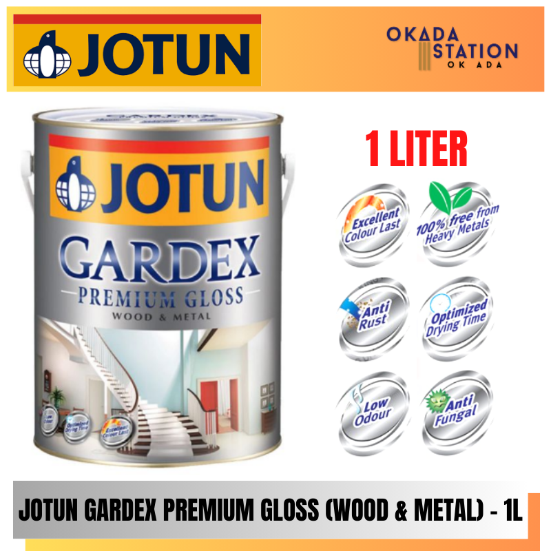 Jotun Paint / 1L / 1 LITER / Interior Paint / Exterior Paint / Gardex Premium Gloss / Oil Based Paint / Wood & Metal Paint / Cat Dalaman / Cat Luaran / Cat Minyak / Cat