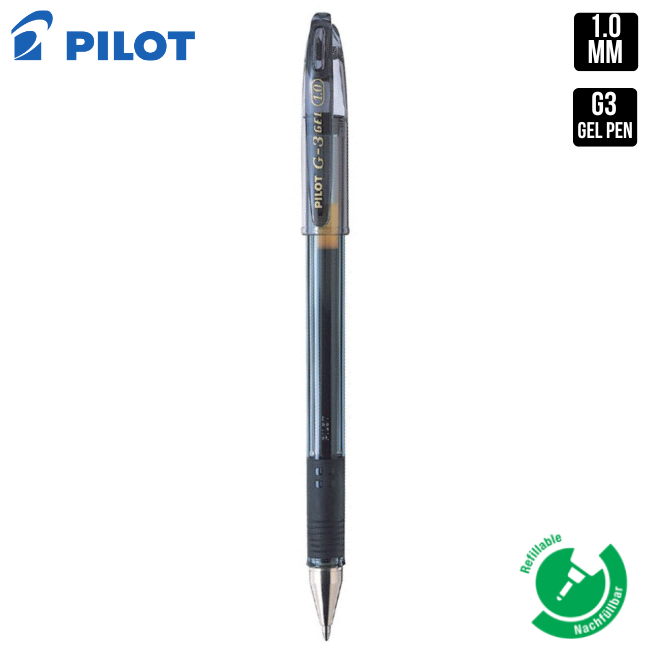QP [ Pilot Pen G3 Gel Ink 1.0mm (BL-G3-10-B.NDB) Black ]