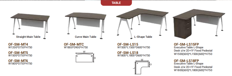 OFIS SM SERIES TABLES _ ORISSA ASH
