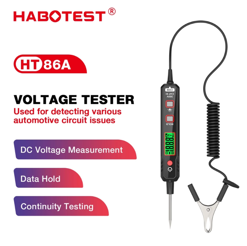 HABOTEST HT86A CAR CIRCUIT DETECTOR DC VOLTAGE RESISTANCE