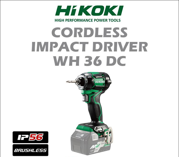 HIKOKI CORDLESS IMPACT DRIVER WH36DC