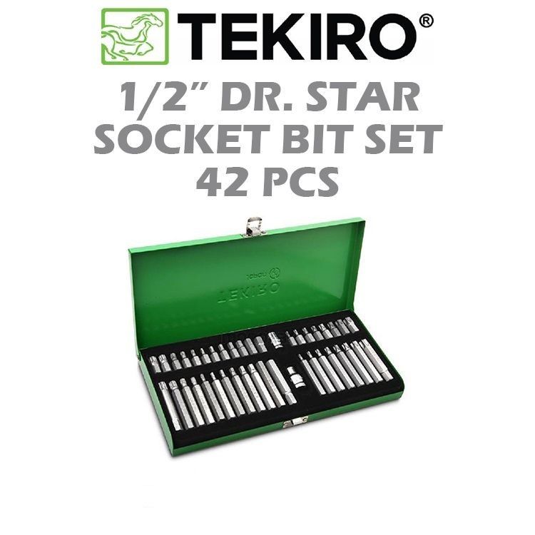 TEKIRO 1/2" DR. STAR SOCKET BIT SET SC-BS0635
