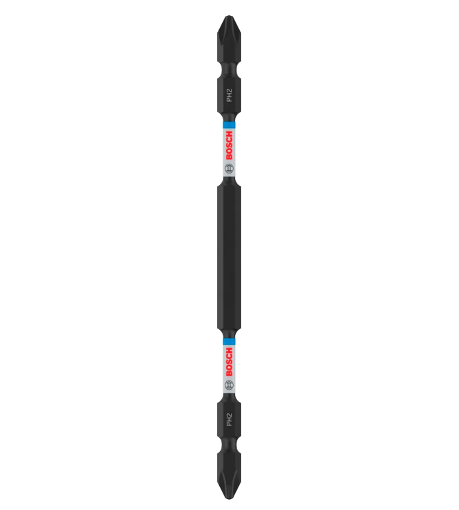 BOSCH PRO SOFTWOOD & STAINLESS STEEL LONG GROOVE DOUBLE-ENDED IMPACT BIT (PH2 / 150 MM) (2 PCS) (2608522410)