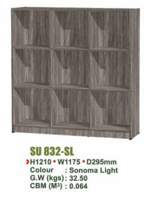SU FILE CABINET SU 832 - SL/N.OAK/WN