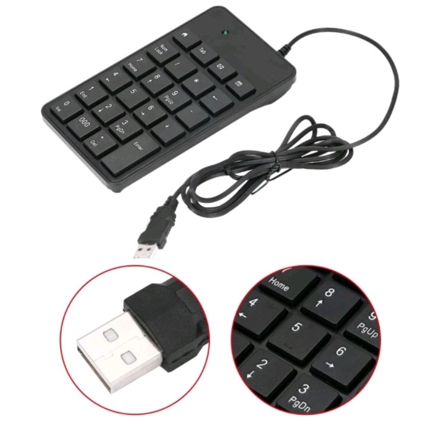 Keyboard USB External Numberic Keypad Calculator Keyboard