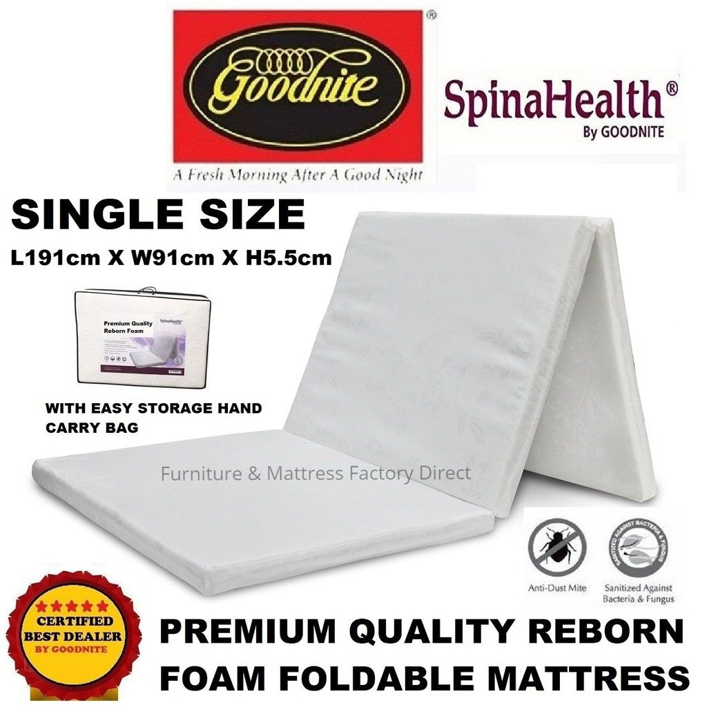 Goodnite *Goodnite SpinaHealth Single Foldable Foam Mattress