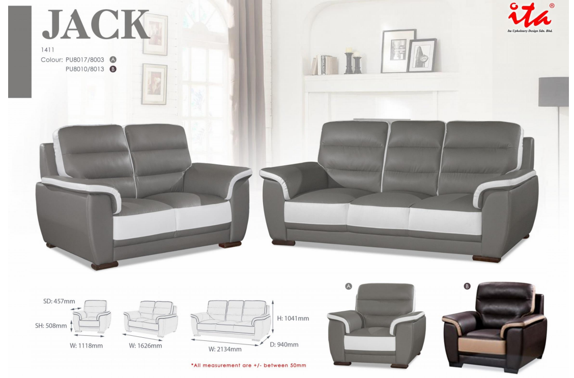 ITA OFFICE SOFA SET- JACK 1411