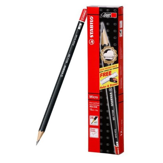 STABILO 288/2B EXAM GRADE 2B GRAPHITE PENCIL