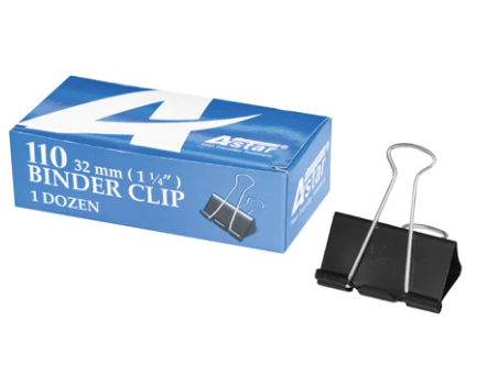 ASTAR DOUBLE CLIP 1/4' 32MM