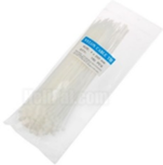 CABLE TIE 4" / 8" / 12" WHITE (100PCS/PACK)