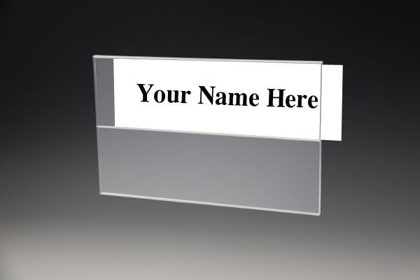 qs Name Plate 2 slot Plastic