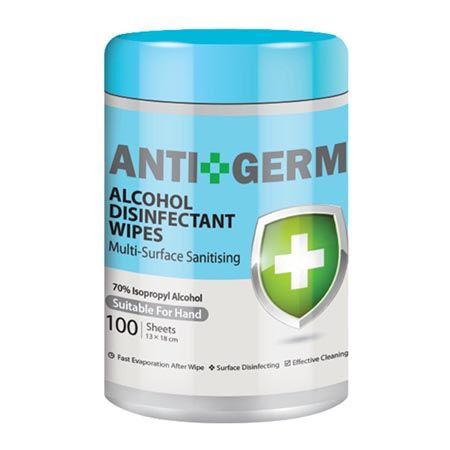 ANTIGERM **ANTIGERM ALCOHOL WIPE CANISTER 100S (East Malaysia)