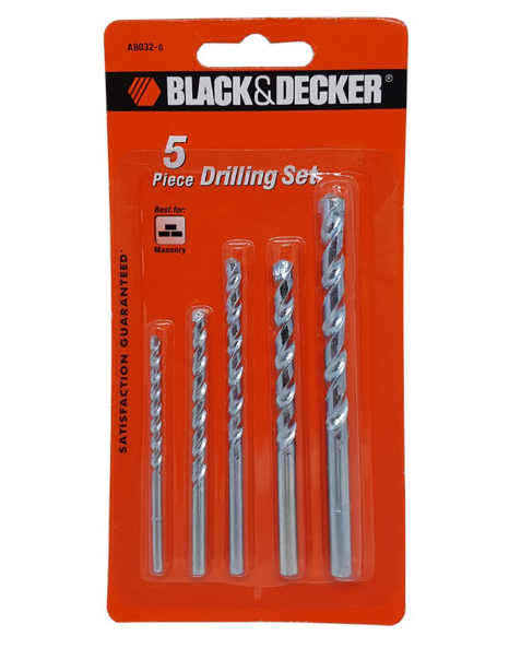 Black & Decker 5 PIECE MASONRY SET