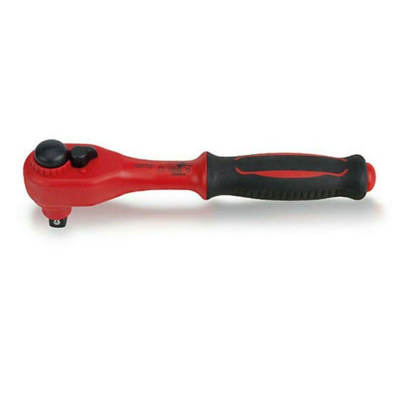 TOPTUL VDE INSULATED REVERSIBLE RATCHET HANDLE WITH QUICK RELEASE - 1/2" CHRI1626V4