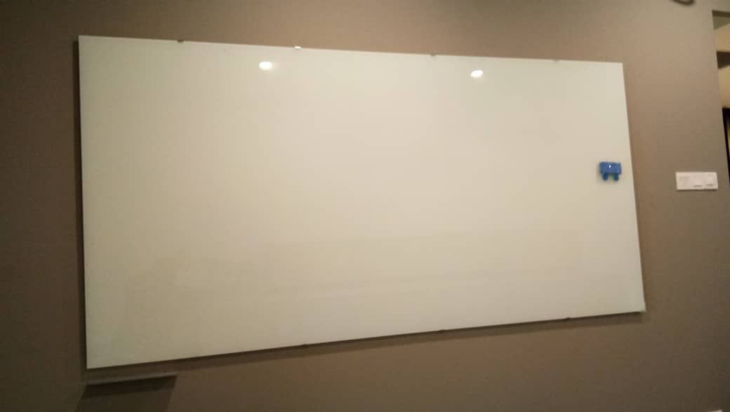 QS Magnetic Glass Whiteboard 4FTx6FT