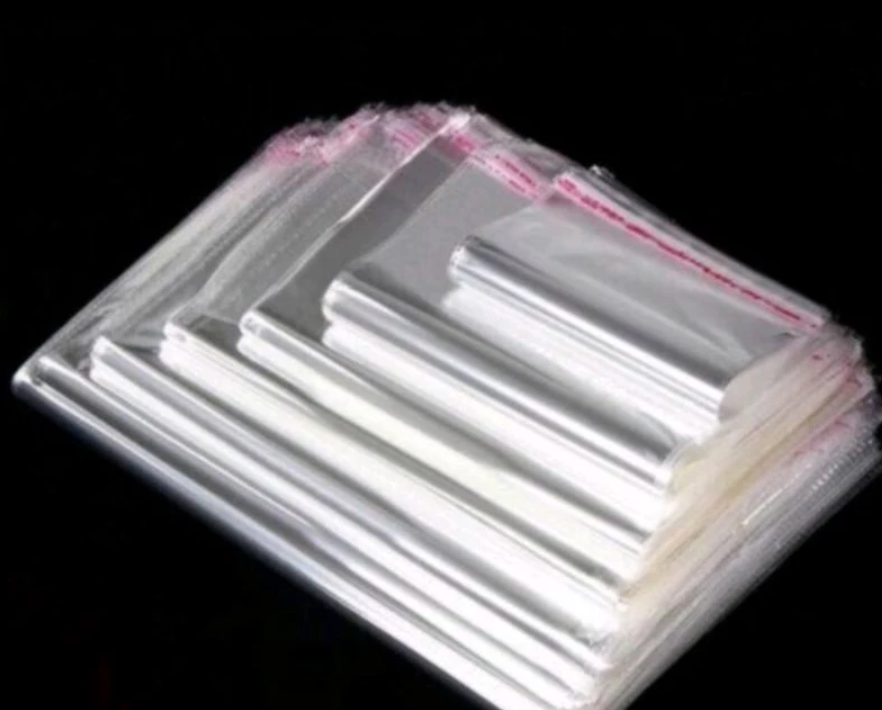 Self Adhesive Transparent OPP Plastic Bag Plastik Packing Packaging Plastics
