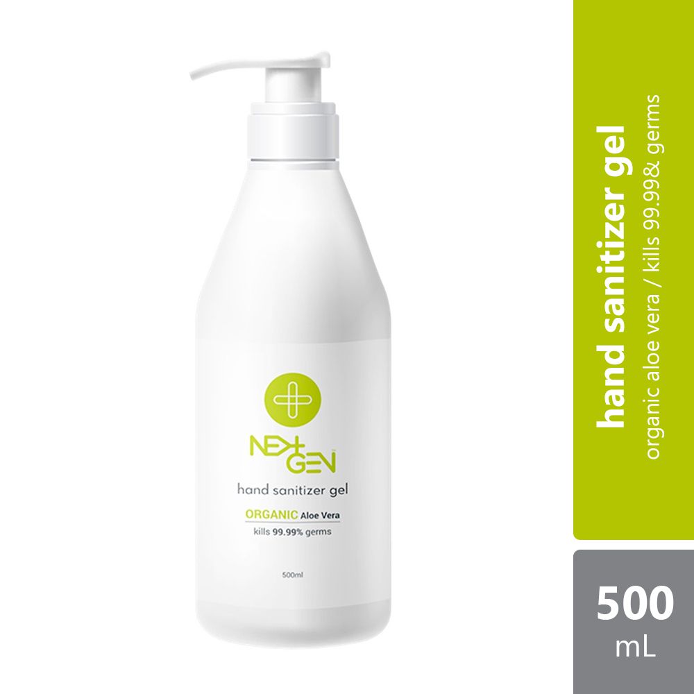 Next Gen Hand Sanitizer Gel Infused With Organic Aloe Vera 500ml