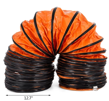 (5 Meter) Flexible Duct Hose | 12" Industrial Ventilation Fan Hose