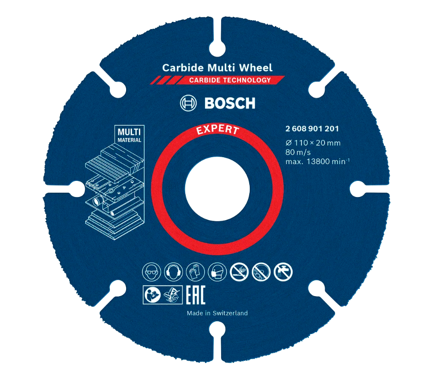 BOSCH EXPERT MULTI MATERIAL CARBIDE CUTTING DISC (110 X 20 MM) (2608901201)