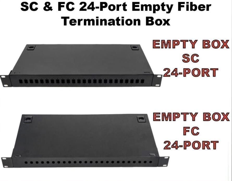 24-PORT SC & FC EMPTY OPTICAL FIBER TERMINATION BOX WITH PIGTAIL FLANGE THICKENING – TBR302