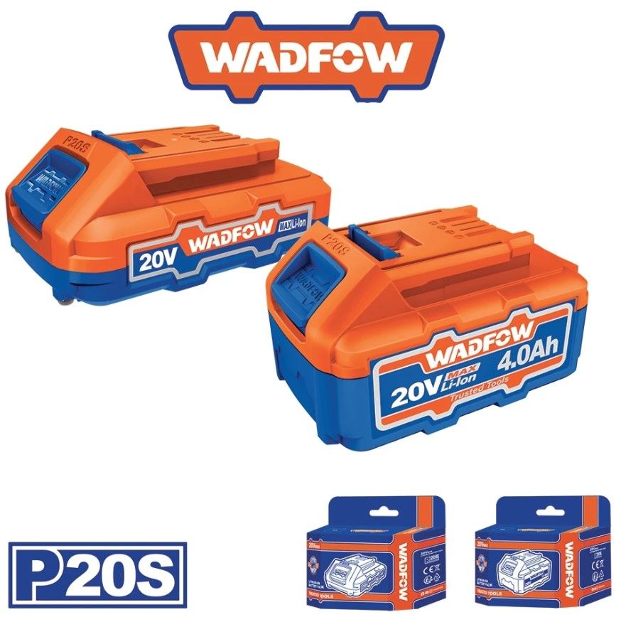 WADFOW LI-ION 2.0AH, 4.0AH BATTERY PACK 20V WLBP520 / WLBP540
