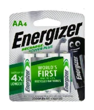 Energizer Rechargeable surplus AA battery 4 PACK 2000 mAh