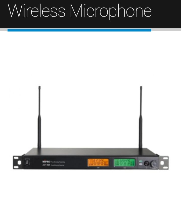 Mipro ACT-525 Receiver For 2 Channel Suitable for Handheld Wireless Microphone ,Headset wireless Mic & Stand Microfon( Package)
