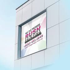 CUSTOM ADVERTISING STICKER (Glass laminate)