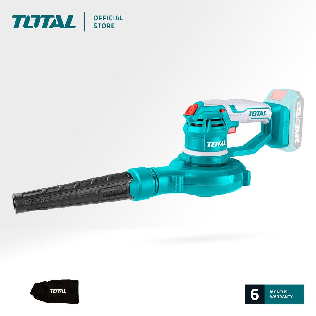 TOTAL TABLI2001 LI-ION ASPIRATOR BLOWER (3 SPEED BLOWER WITH VACUUM FUNCTION. PACKAGE COMES WITH 1 PC BLOWING PIPE 1 PC DUST BAG)