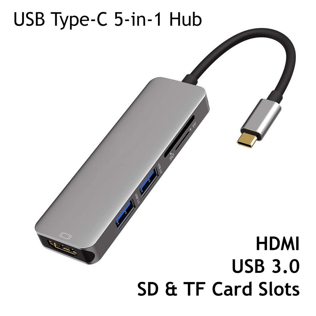 oem *#USB Type C to HDMI 5in1 Adapter Mini Hub Dongle