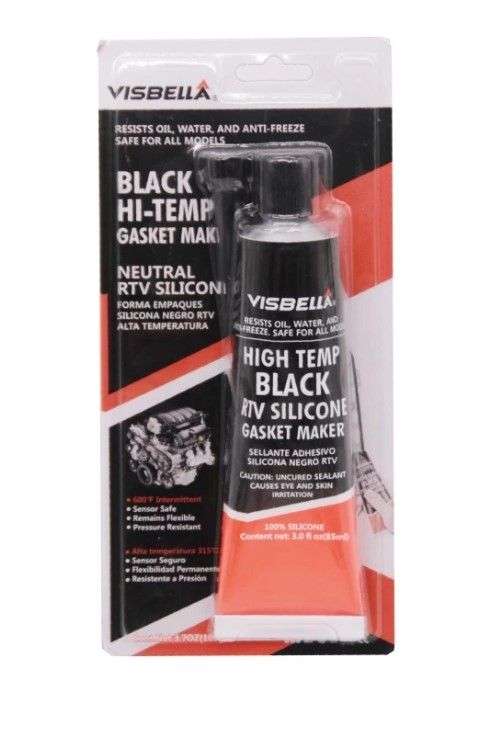 VISBELLA HIGH TEMP BLACK RTV SILICONE GASKET MAKER GN0085BK4A