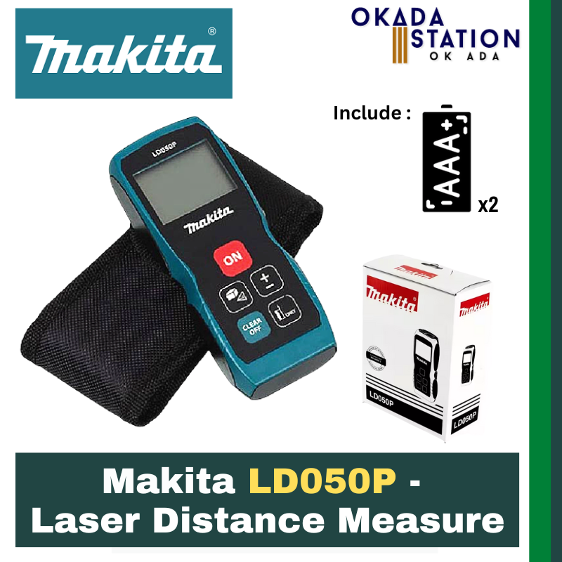 Makita LD050P - Laser Distance Measure / Laser Distance Meter / Laser Distance Measurer / Distance Measuring Laser