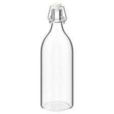IKEA *IKEA KORKEN Glass Bottle With Stopper 1 L [5 Pcs]