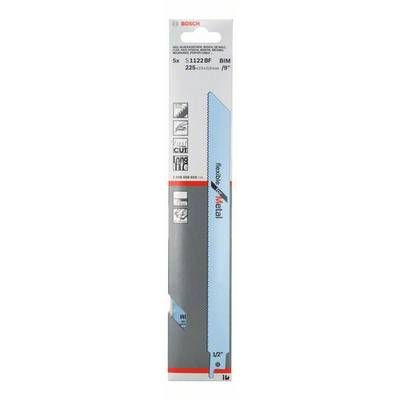 Bosch 2608657913 - 12" Flush Quick Cut Sabre Saw Blade (Flexible For Metal S1122BF) - (Pack Of 5) / Sabre Saw Blade / Saw Blade / 12" / Sabre Saw Cutter Blade / BIM