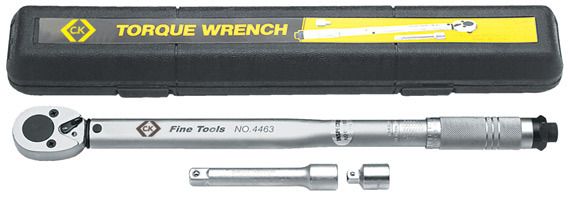 CK 1/2 in Square Drive Dial Torque Wrench, 42-210Nm
