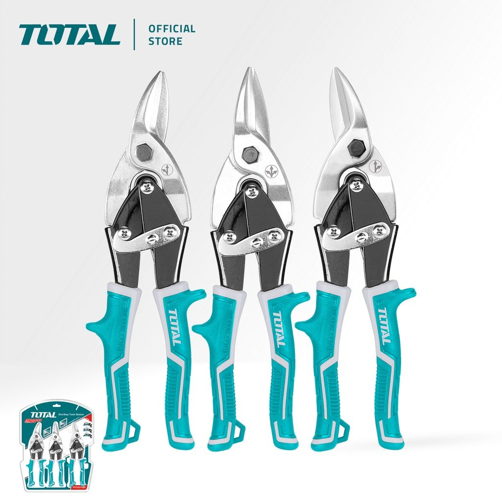 TOTAL AVIATION SNIP SET LEFT + RIGHT + STRAIGHT ON CARBON STEEL (10" X 0.7MM X 1.2MM/3 PCS) THT520106K