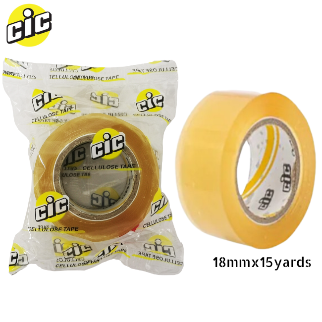 QP CIC Cellophane Tape 18x15yds