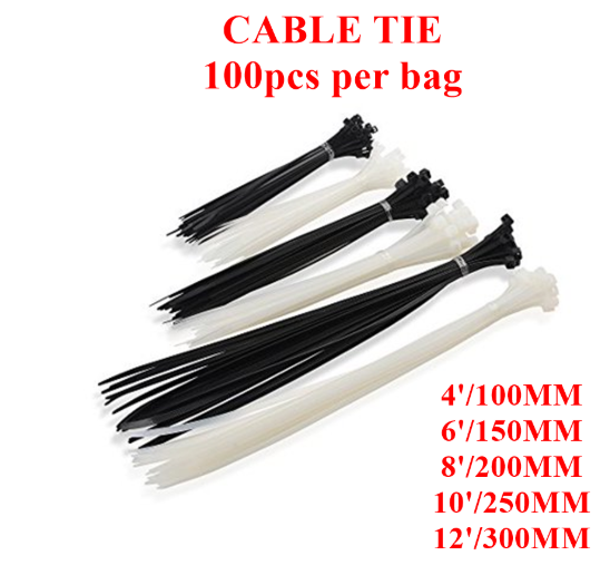 100pcs Heavy Duty Cable Tie 8inch