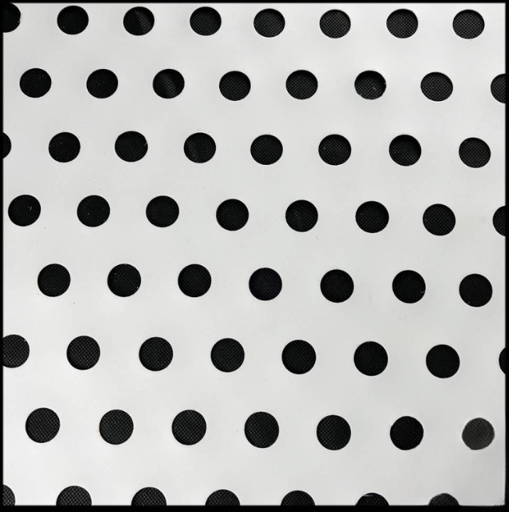 PTFE PERFORATED SHEET HIGH TEMPERATURE ACID RESISTANCE WHITE PLATE WITH PUNCH HOLE
