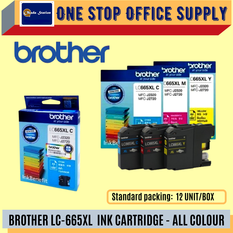 BROTHER LC-665XL INK CARTRIDGE - ALL COLOUR /Brother /Ink Cartridge /Brother LC-665XL /Brother Original Ink Cartridge