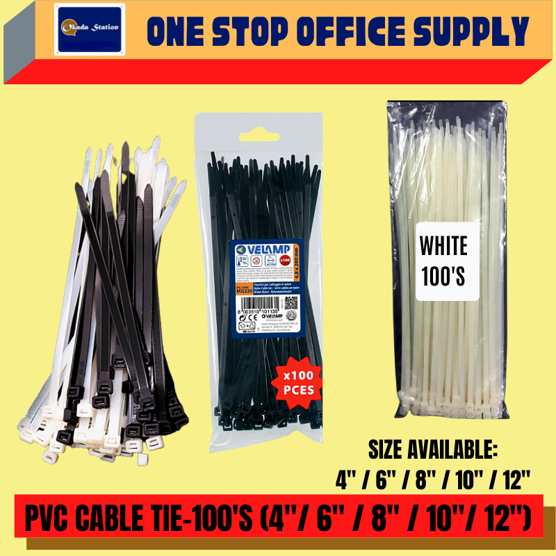 PVC Cable Tie white 6" 100 pieces /Cable Tie /PVC Cable Tie /White Colour Cable Tie /6" Cable Tie