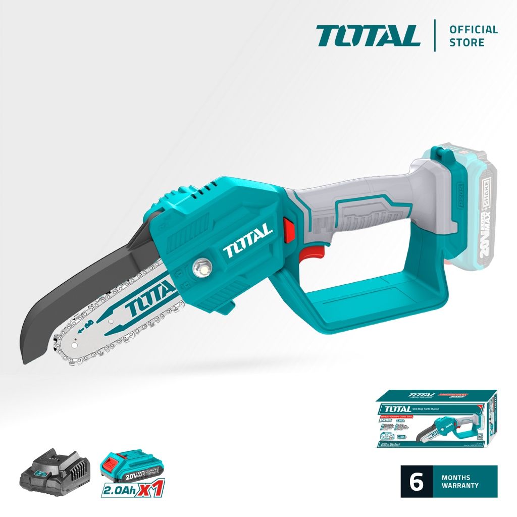 TOTAL LI-ION PRUNER SAW (5"/20V) + 2.0AH BATTERY + CHARGER P20S TGSLI20581