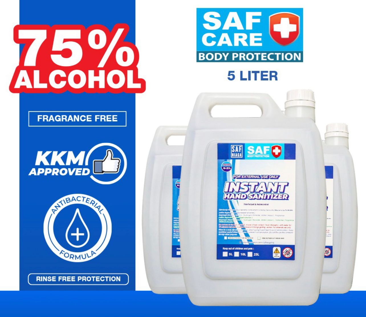 SafCare Saf Care Hand Sanitizer 5Liter
