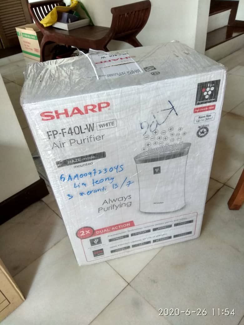 SHARP JAPAN FPF40LW PLASMACLUSTER AIR PURIFIER