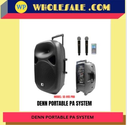 DENN SE-915PRO (MCMC Certified) 15��� AC/DC Portable PA System / PA SYSTEM