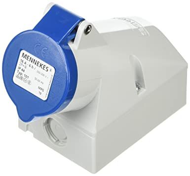 MENNEKES *MENNEKES IP44 Blue Wall Mount 3P Female Socket