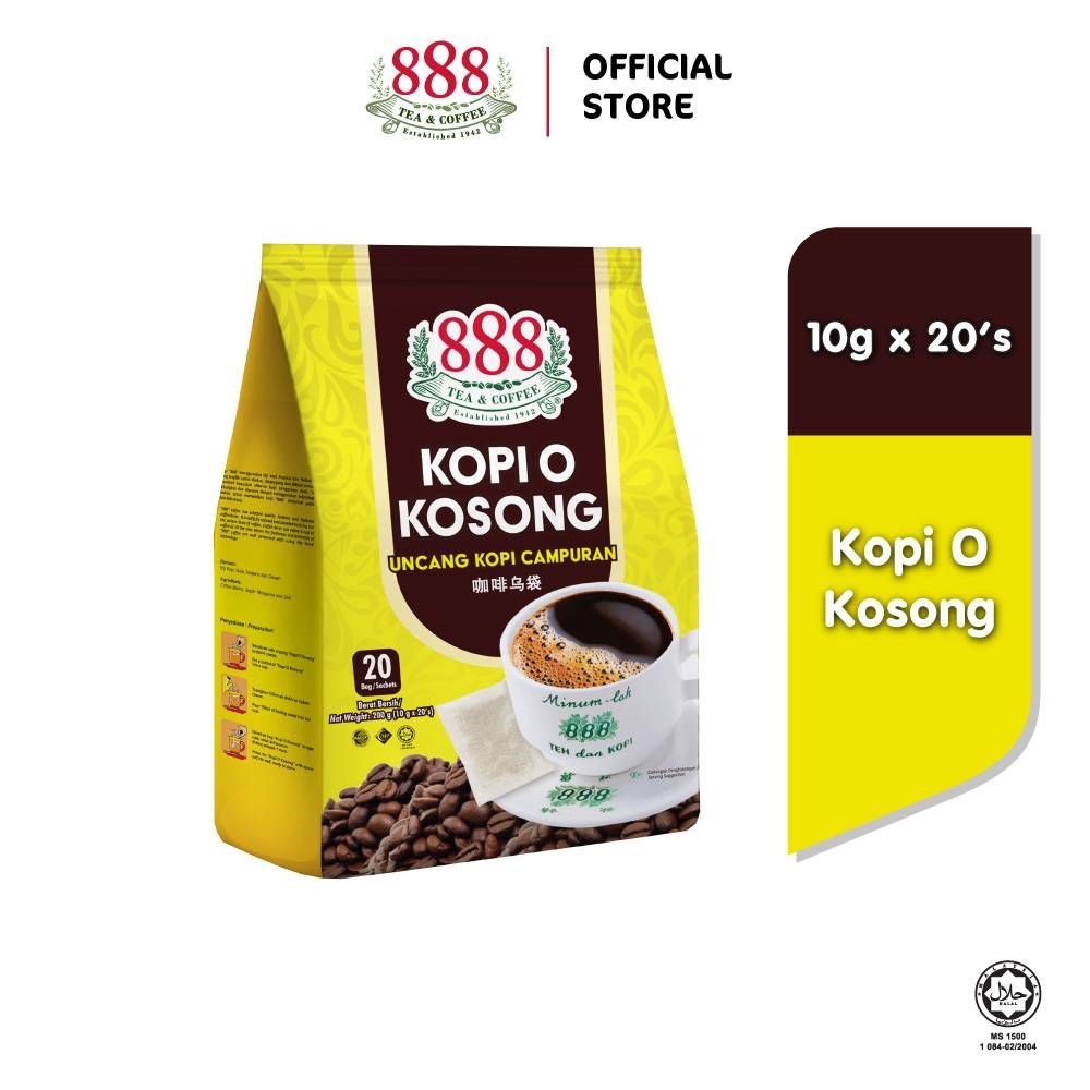 888 Kopi O Kosong 888 (10g X 20 Sachets)